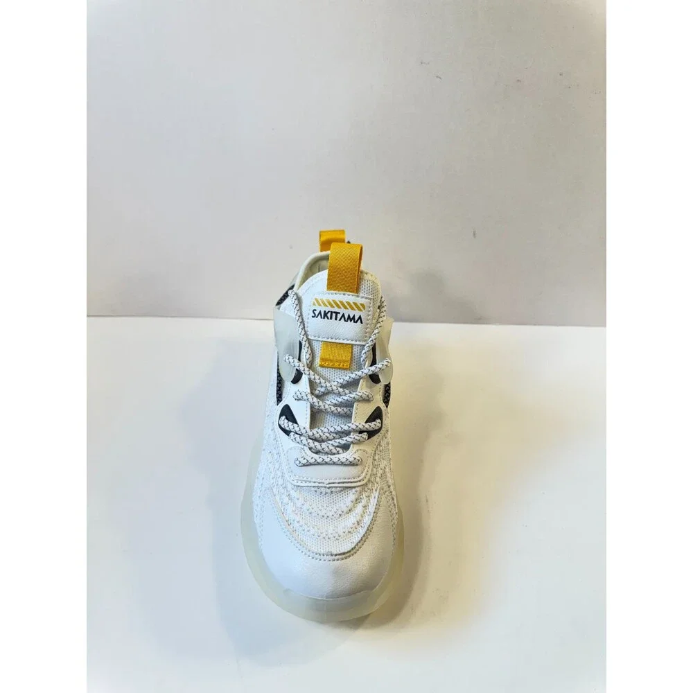 Sakitama Sneakers Mens White Yellow US 6 Mens 8 Womens